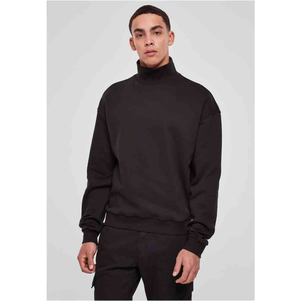 Urban Classics - High Rib Neck Crew Chandail - Noir